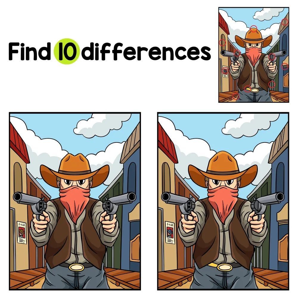 İki Resim Arasındaki 10 Farkı Bul