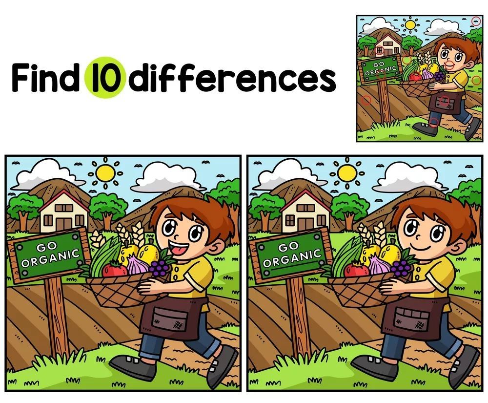 İki Resim Arasındaki 10 Farkı Bul