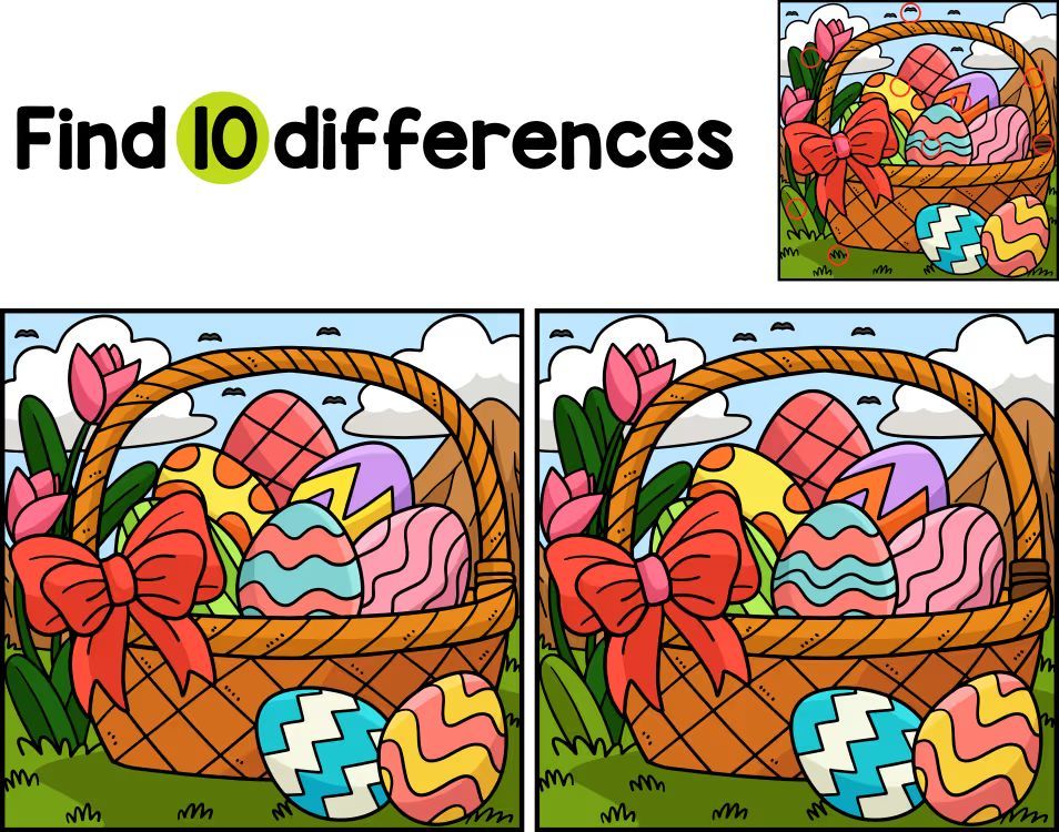 İki Resim Arasındaki 10 Farkı Bul