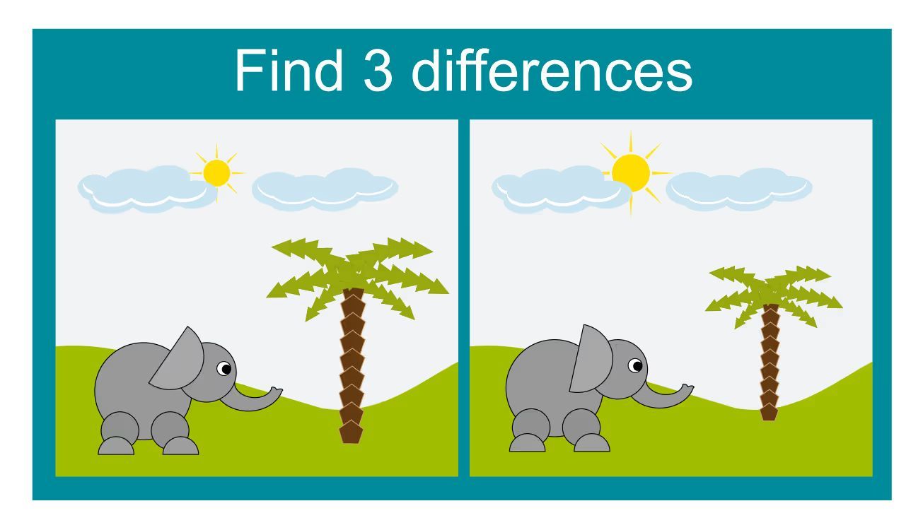 İki Resim Arasındaki 3 Farkı Bul