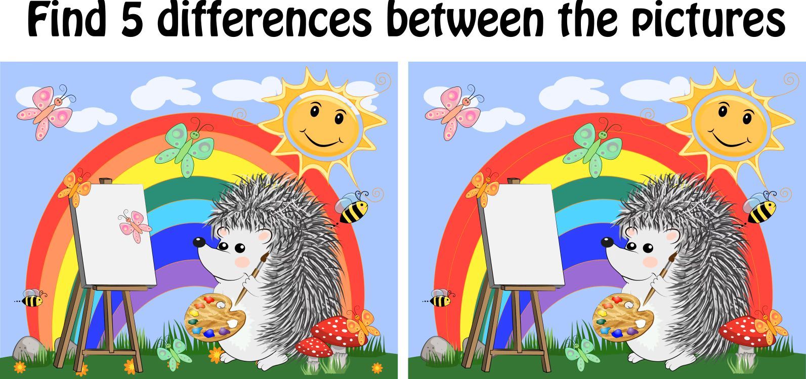 İki Resim Arasındaki 5 Farkı Bul