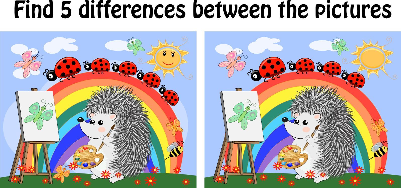 İki Resim Arasındaki 5 Farkı Bul