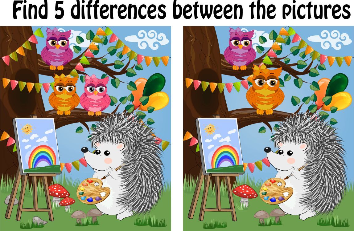 İki Resim Arasındaki 5 Farkı Bul