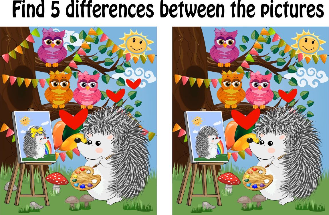 İki Resim Arasındaki 5 Farkı Bul