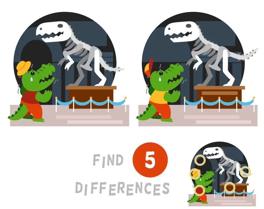 İki Resim Arasındaki 5 Farkı Bul