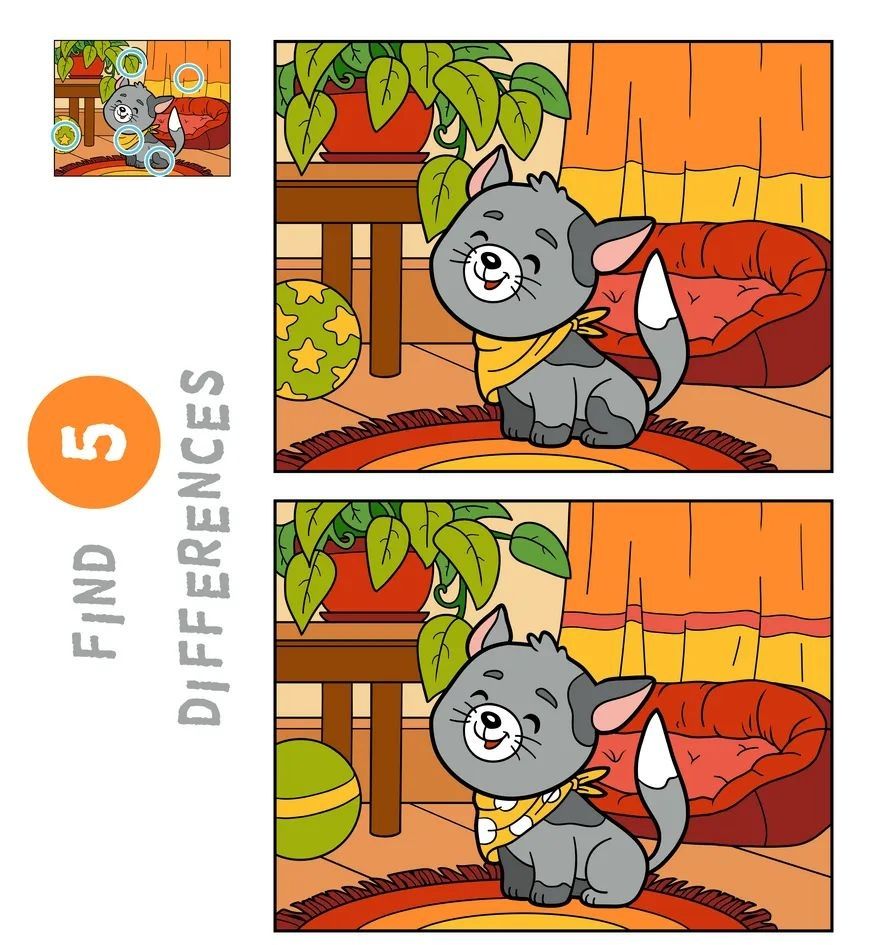 İki Resim Arasındaki 5 Farkı Bul