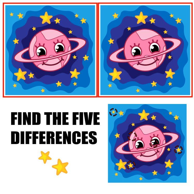 İki Resim Arasındaki 5 Farkı Bul