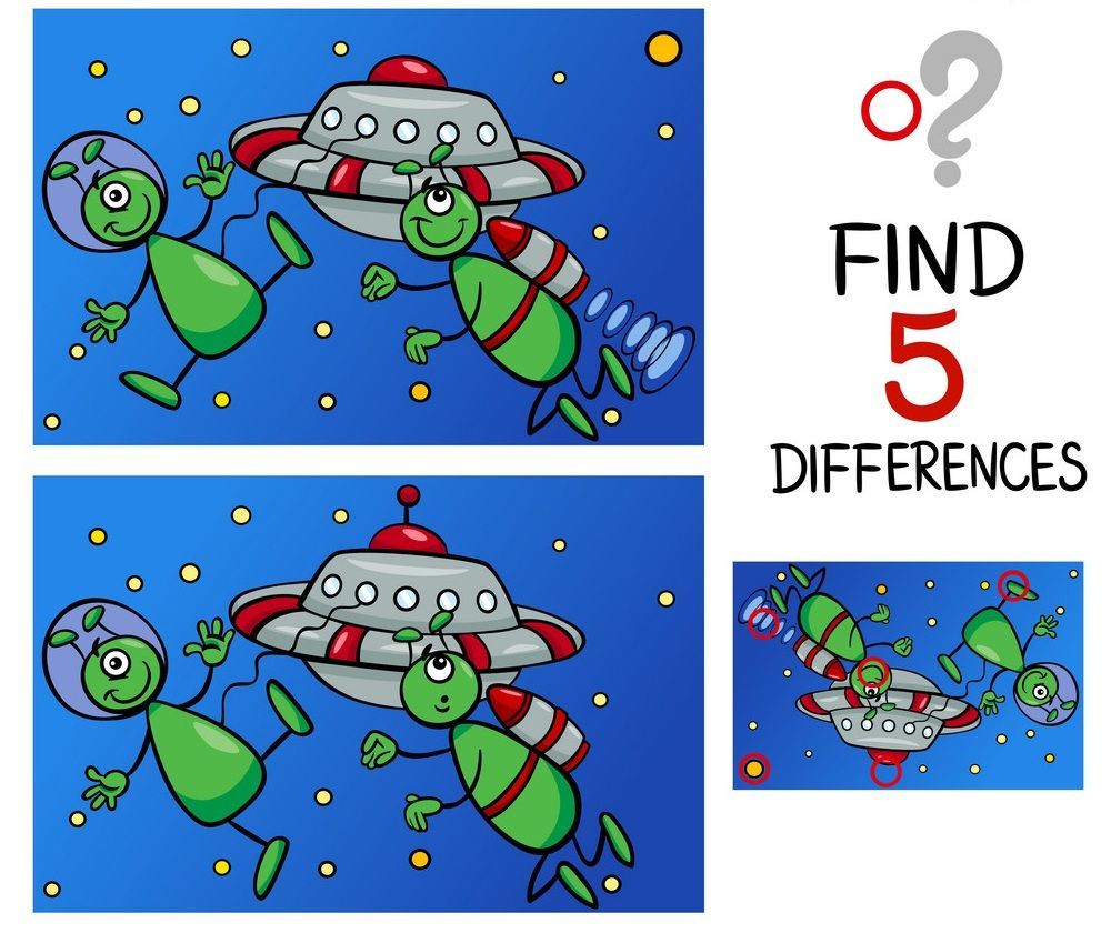 İki Resim Arasındaki 5 Farkı Bul