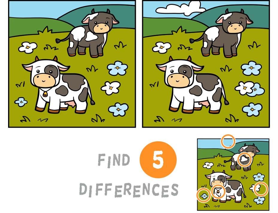 İki Resim Arasındaki 5 Farkı Bul