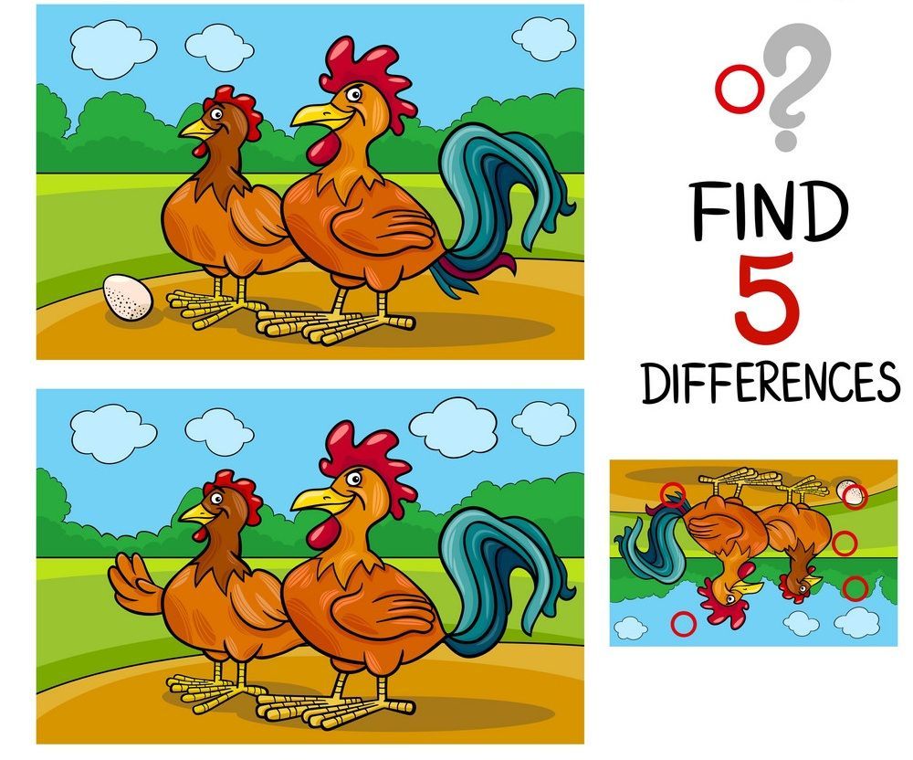 İki Resim Arasındaki 5 Farkı Bul