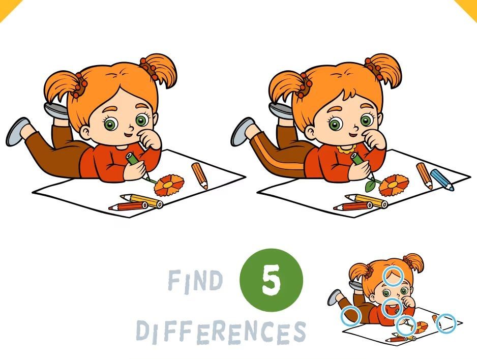 İki Resim Arasındaki 5 Farkı Bul