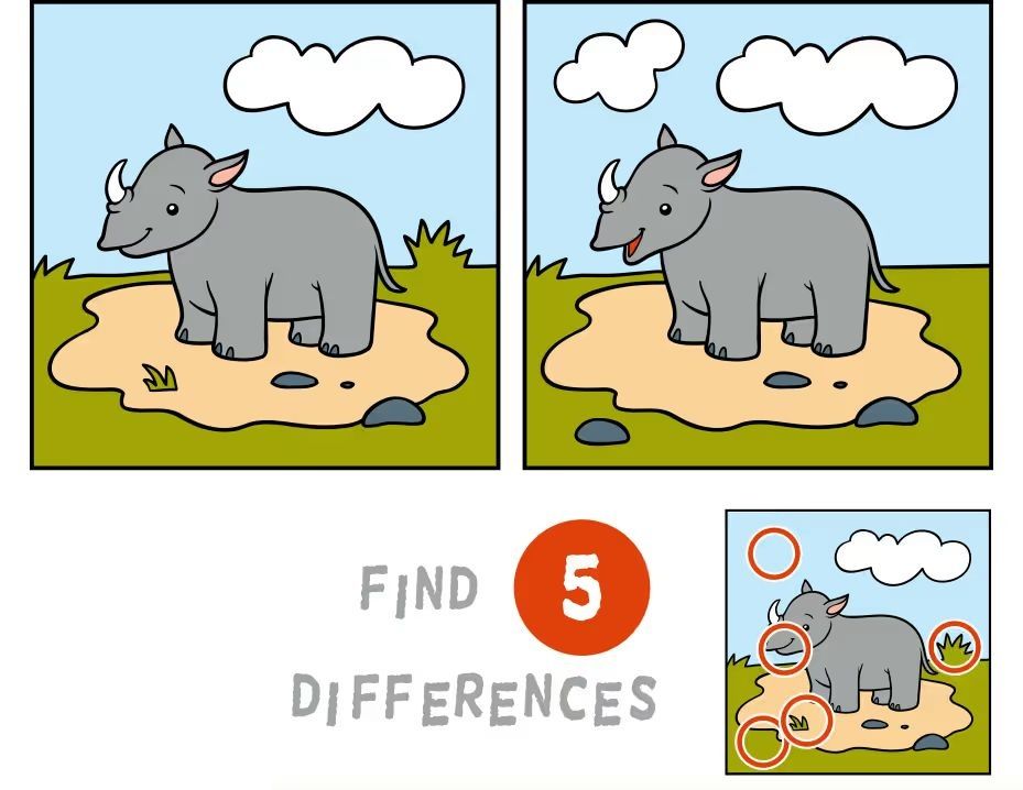 İki Resim Arasındaki 5 Farkı Bul