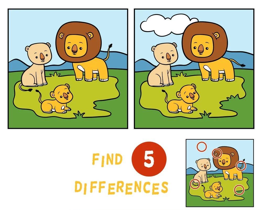 İki Resim Arasındaki 5 Farkı Bul