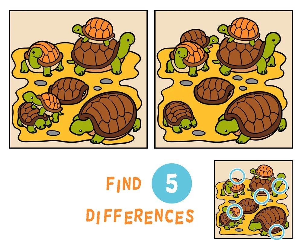 İki Resim Arasındaki 5 Farkı Bul