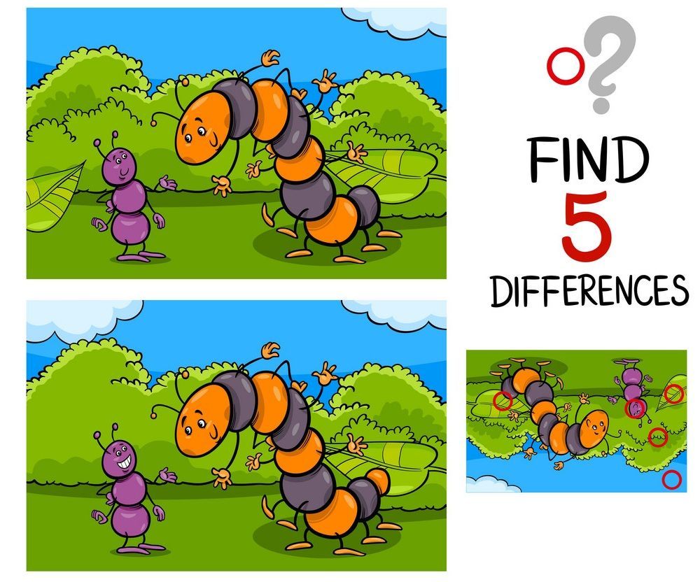 İki Resim Arasındaki 5 Farkı Bul