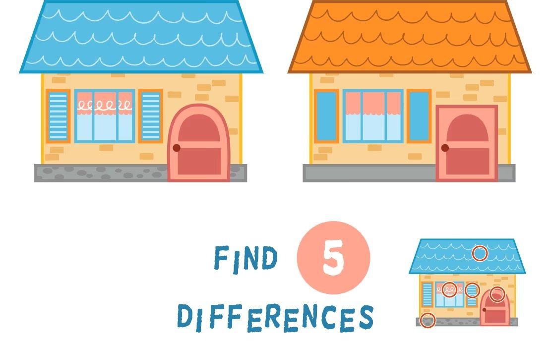 İki Resim Arasındaki 5 Farkı Bul