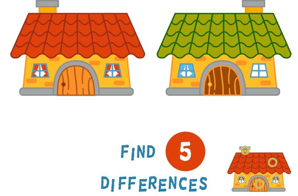 İki Resim Arasındaki 5 Farkı Bul
