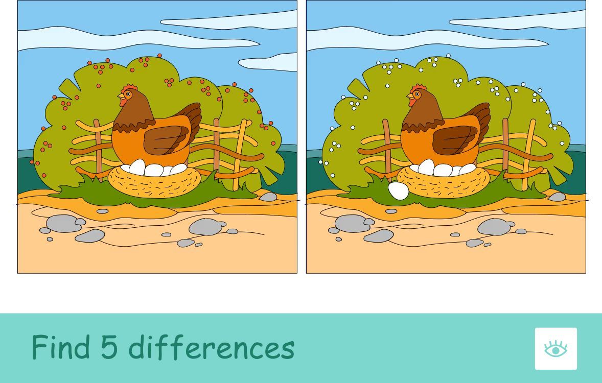 İki Resim Arasındaki 5 Farkı Bul