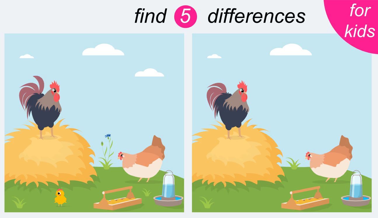 İki Resim Arasındaki 5 Farkı Bul