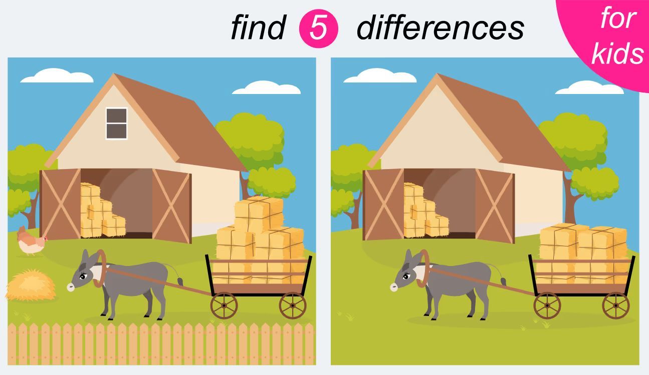 İki Resim Arasındaki 5 Farkı Bul