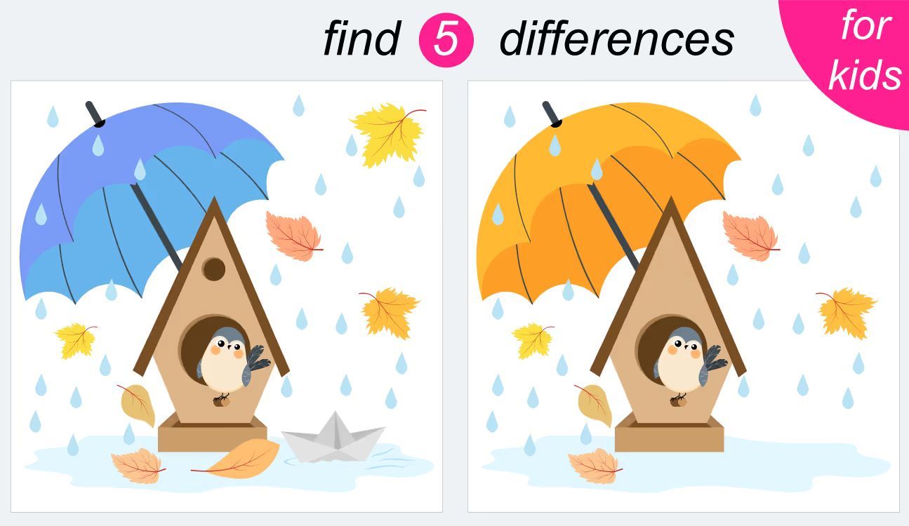 İki Resim Arasındaki 5 Farkı Bul