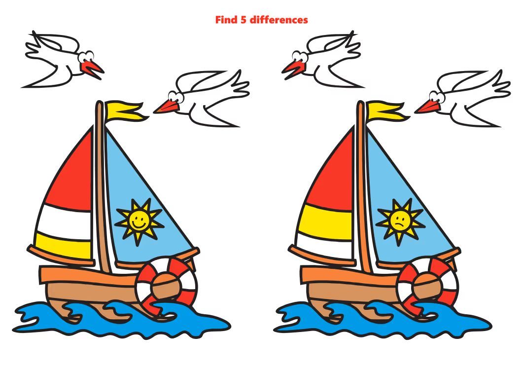 İki Resim Arasındaki 5 Farkı Bul