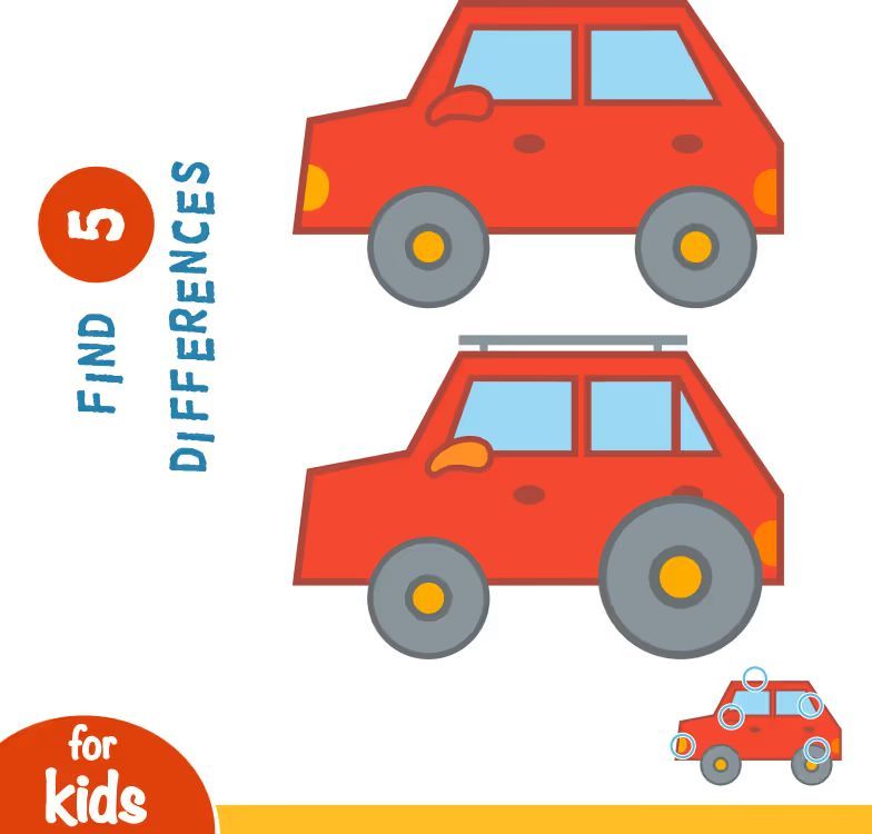 İki Resim Arasındaki 5 Farkı Bul