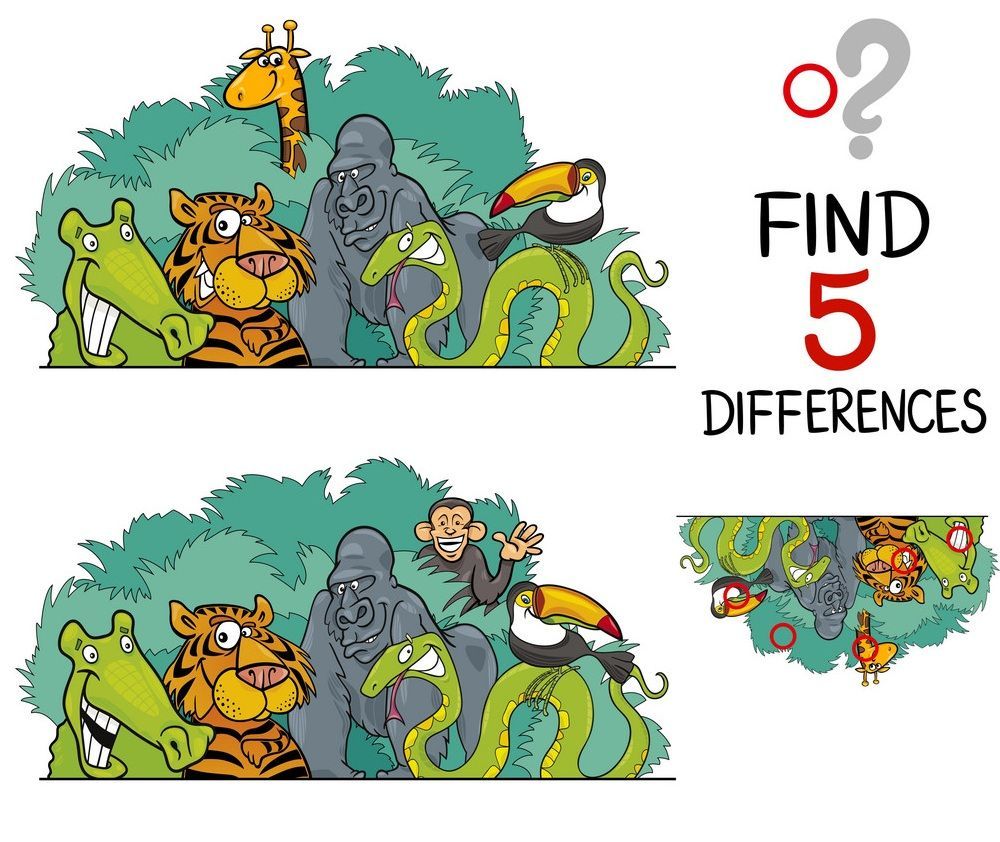 İki Resim Arasındaki 5 Farkı Bul