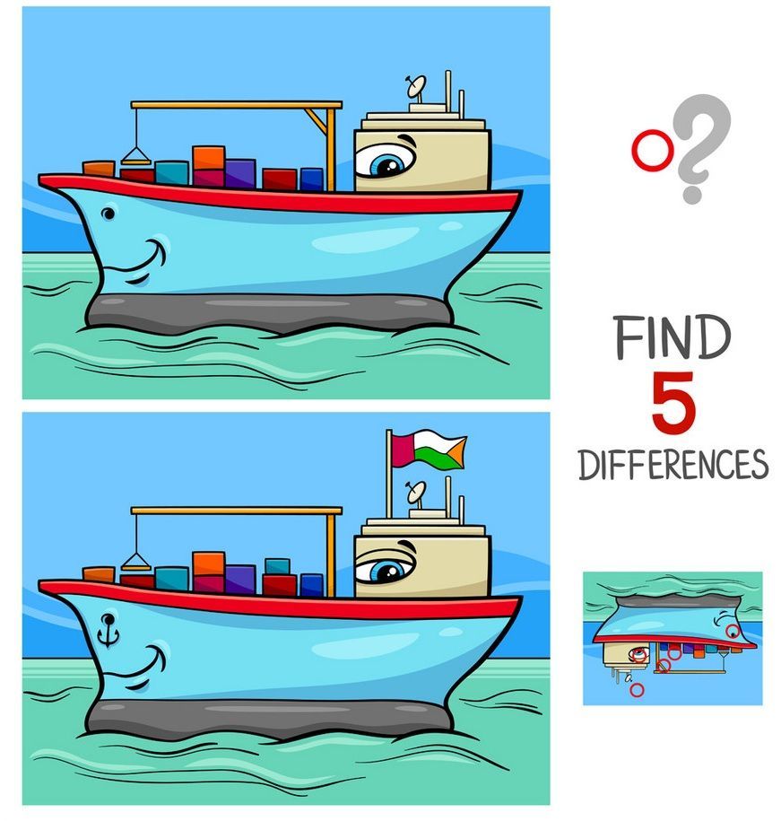 İki Resim Arasındaki 5 Farkı Bul