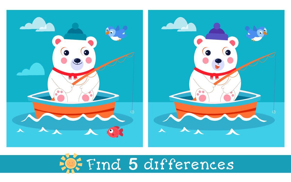 İki Resim Arasındaki 5 Farkı Bul