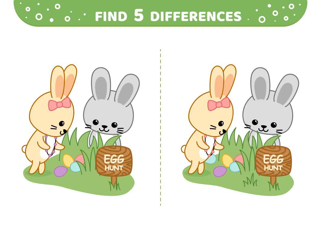 İki Resim Arasındaki 5 Farkı Bul