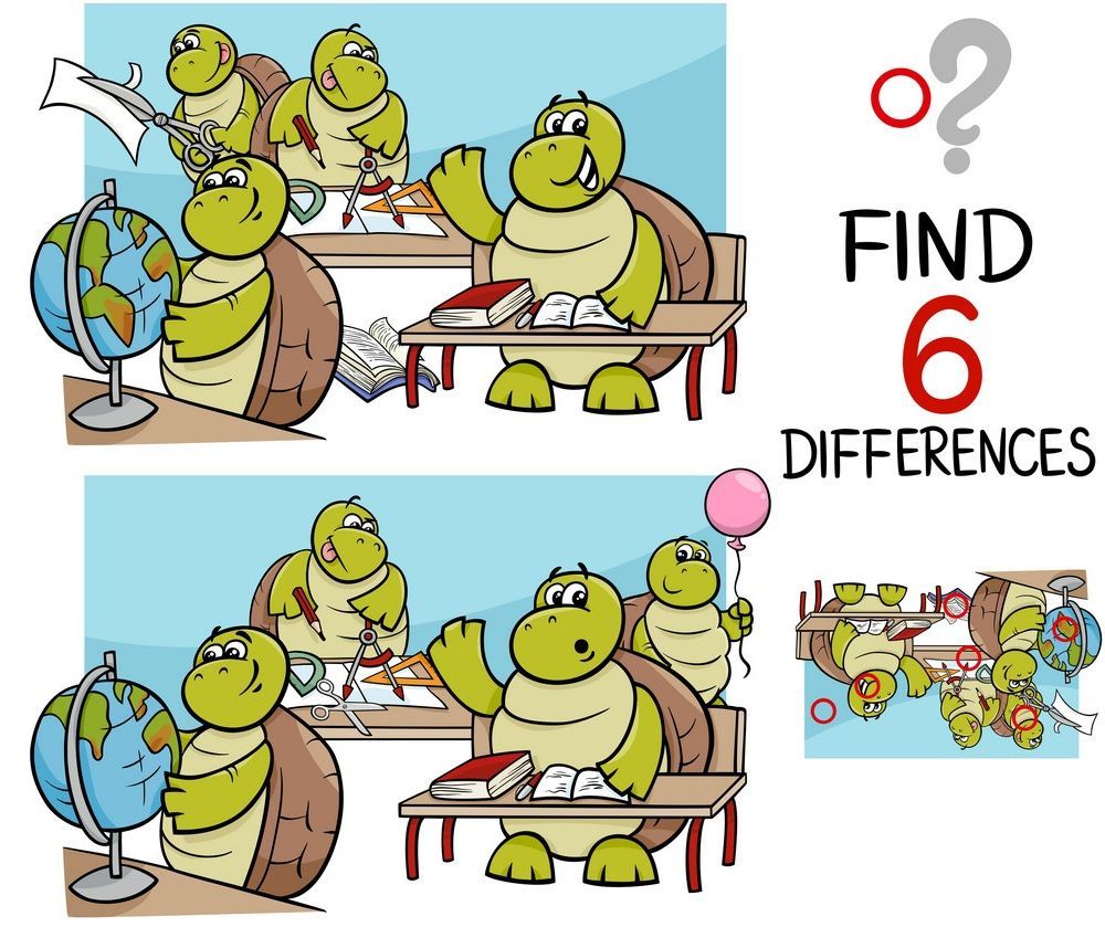 İki Resim Arasındaki 6 Farkı Bul