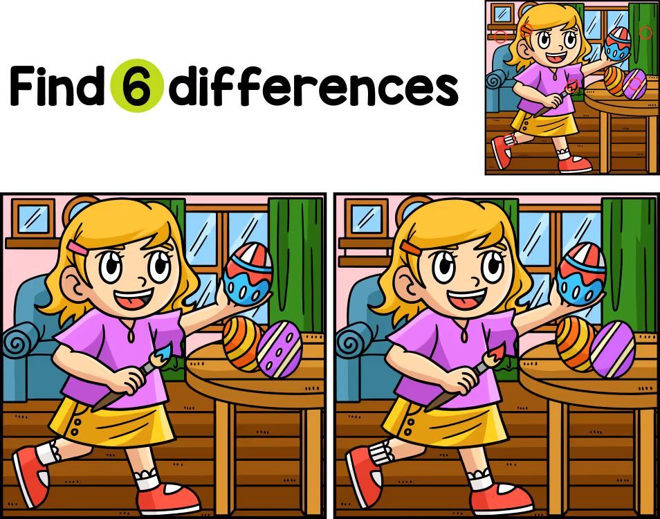 İki Resim Arasındaki 6 Farkı Bul