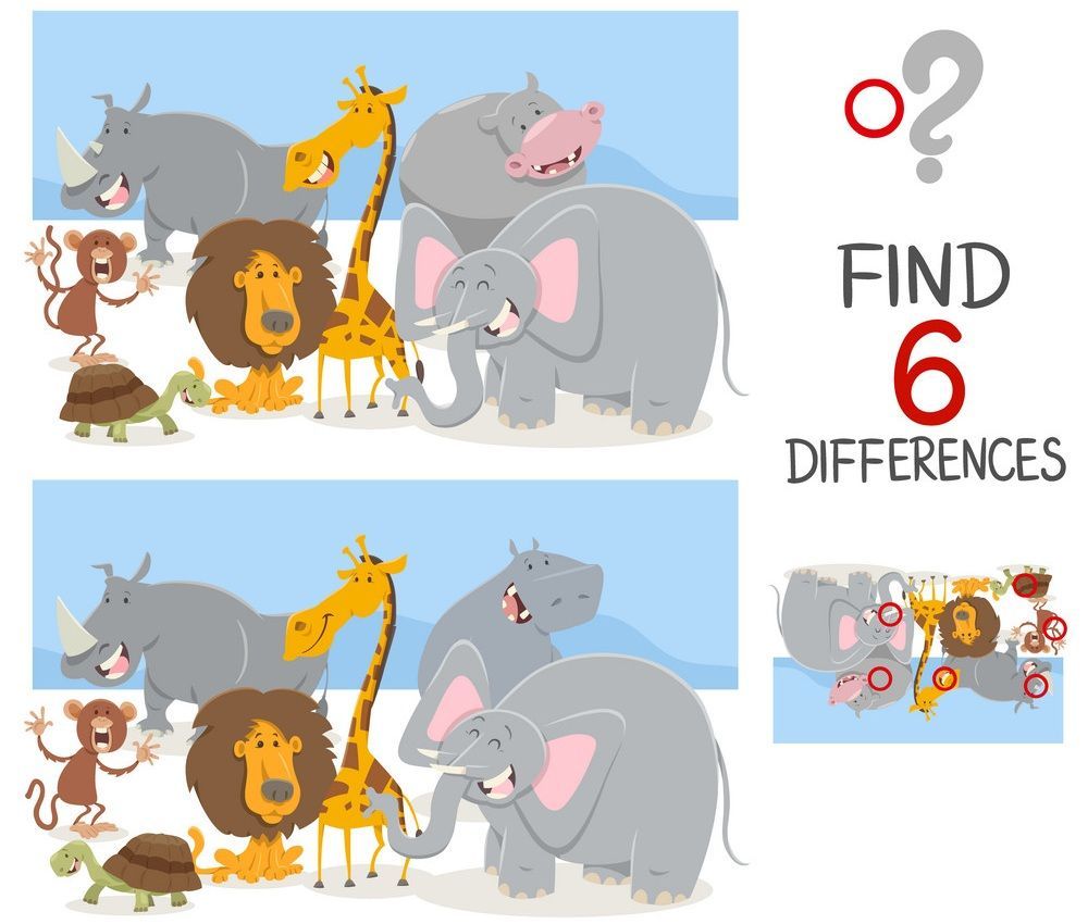 İki Resim Arasındaki 6 Farkı Bul