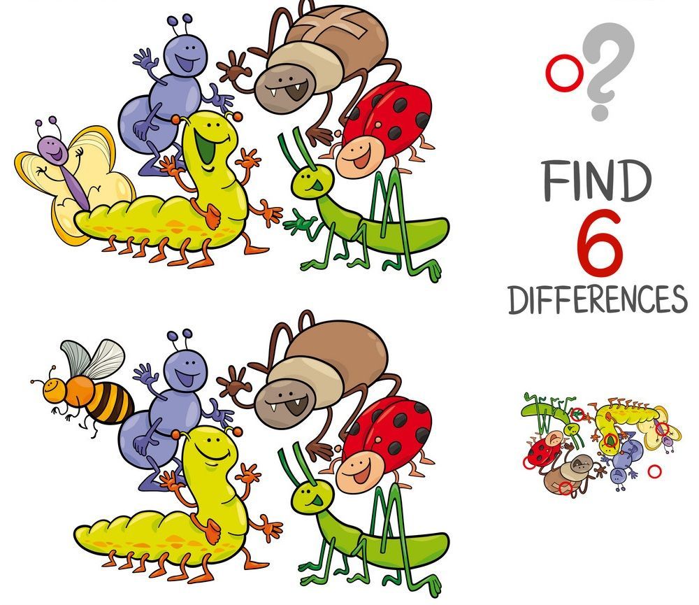 İki Resim Arasındaki 6 Farkı Bul