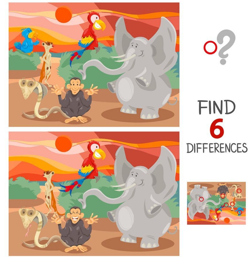 İki Resim Arasındaki 6 Farkı Bul