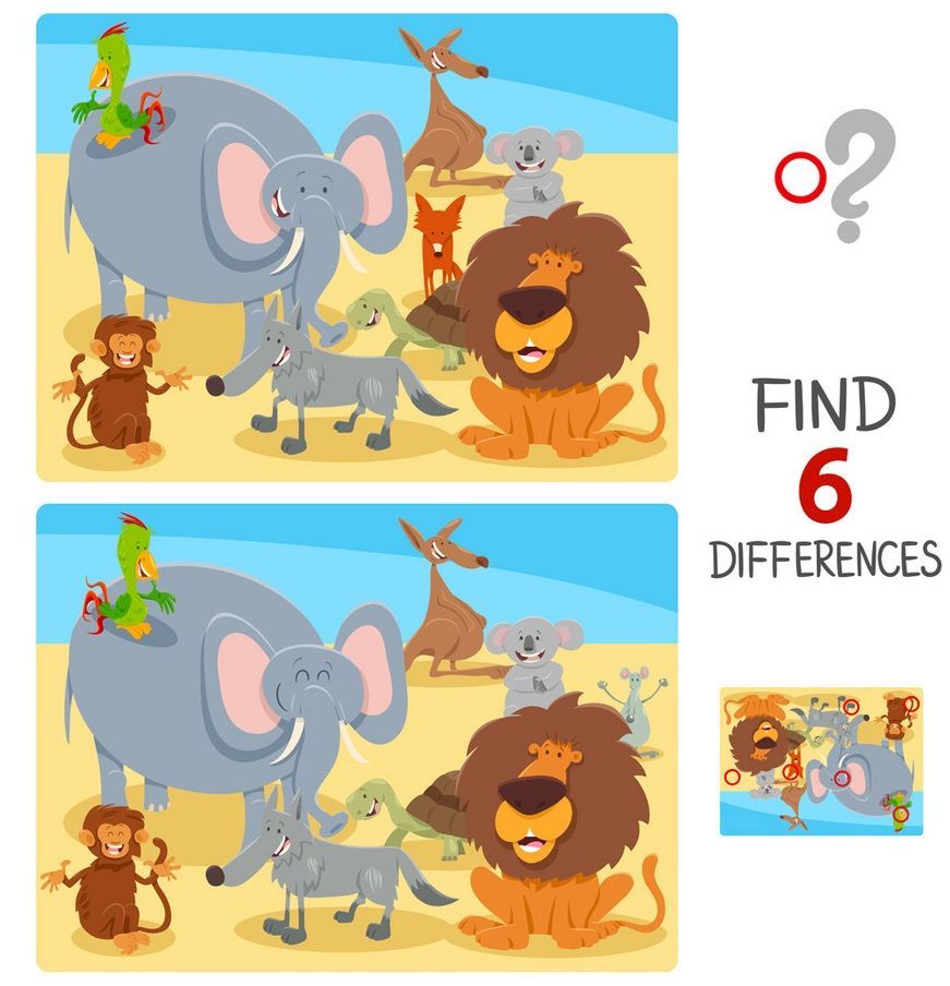 İki Resim Arasındaki 6 Farkı Bul