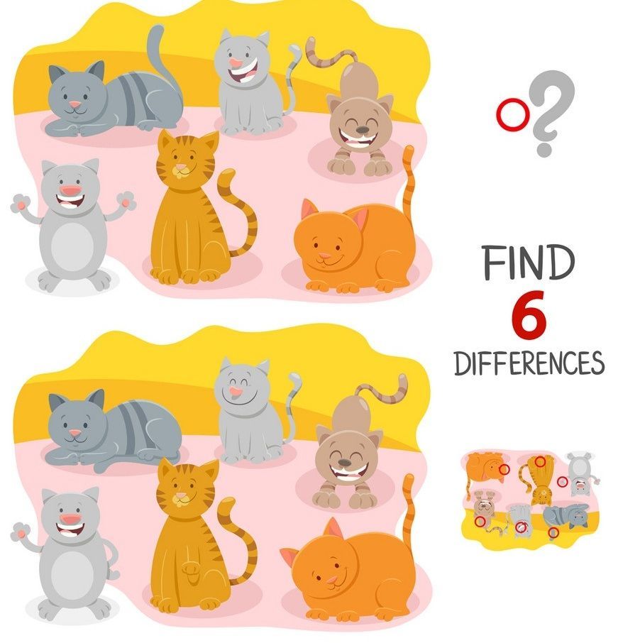 İki Resim Arasındaki 6 Farkı Bul