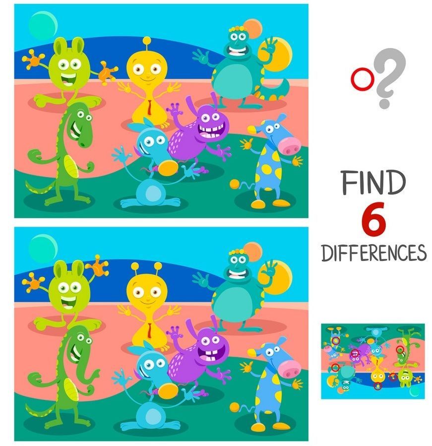 İki Resim Arasındaki 6 Farkı Bul