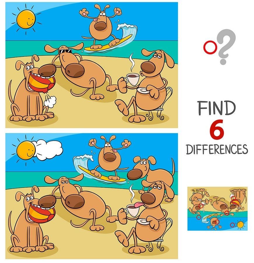 İki Resim Arasındaki 6 Farkı Bul