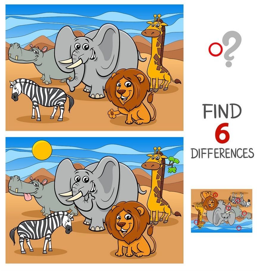 İki Resim Arasındaki 6 Farkı Bul