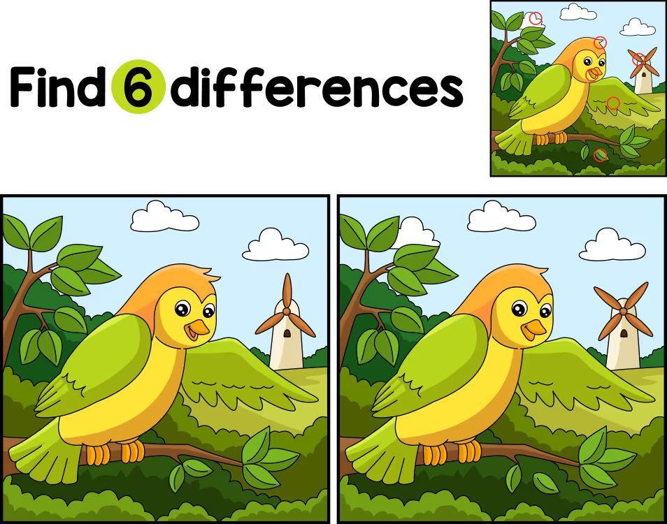 İki Resim Arasındaki 6 Farkı Bul