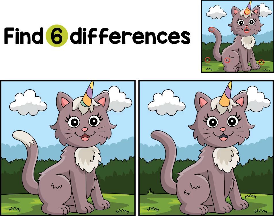 İki Resim Arasındaki 6 Farkı Bul