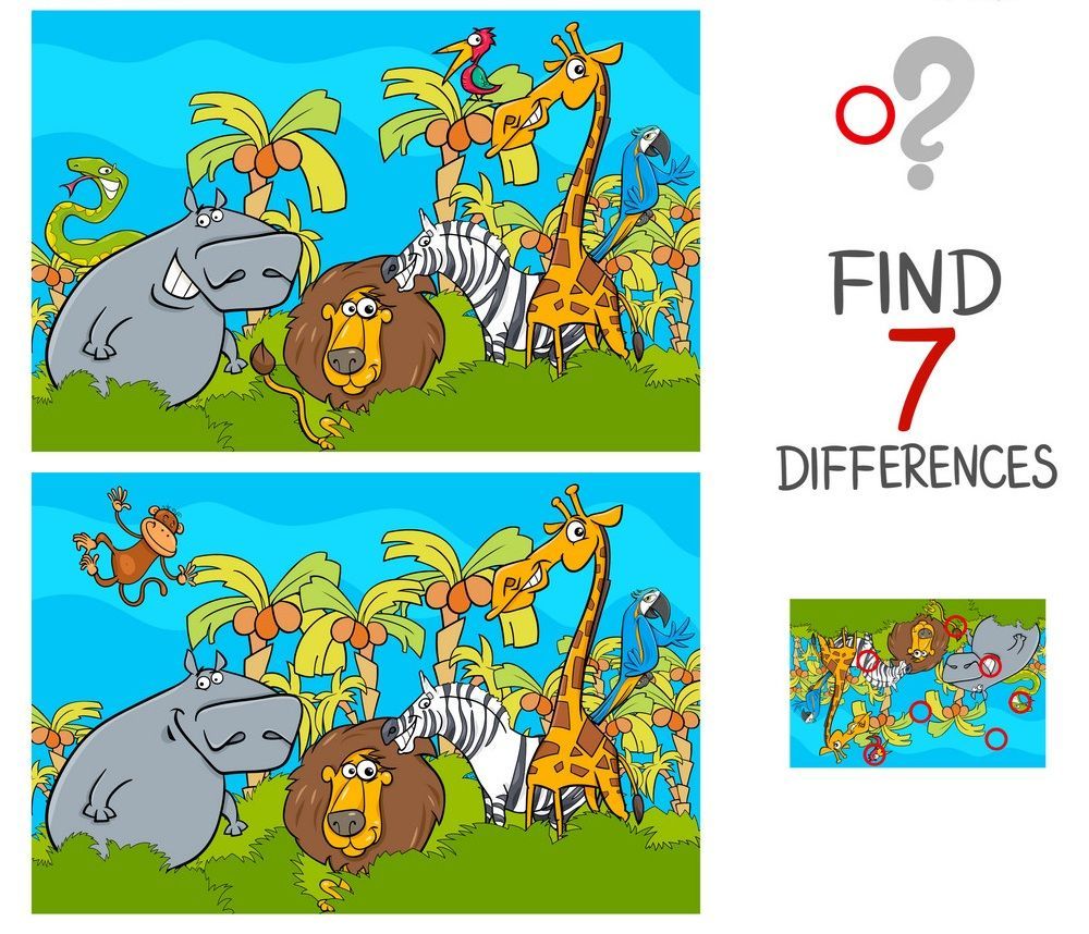 İki Resim Arasındaki 7 Farkı Bul