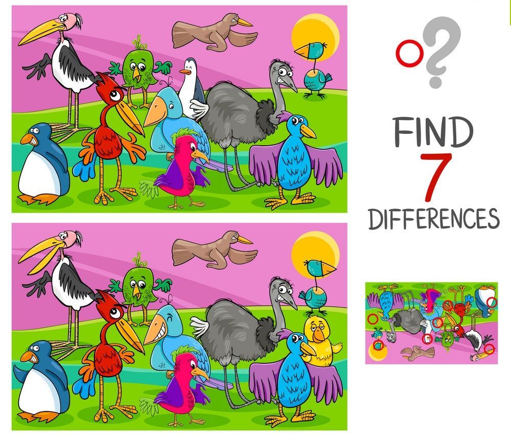 İki Resim Arasındaki 7 Farkı Bul