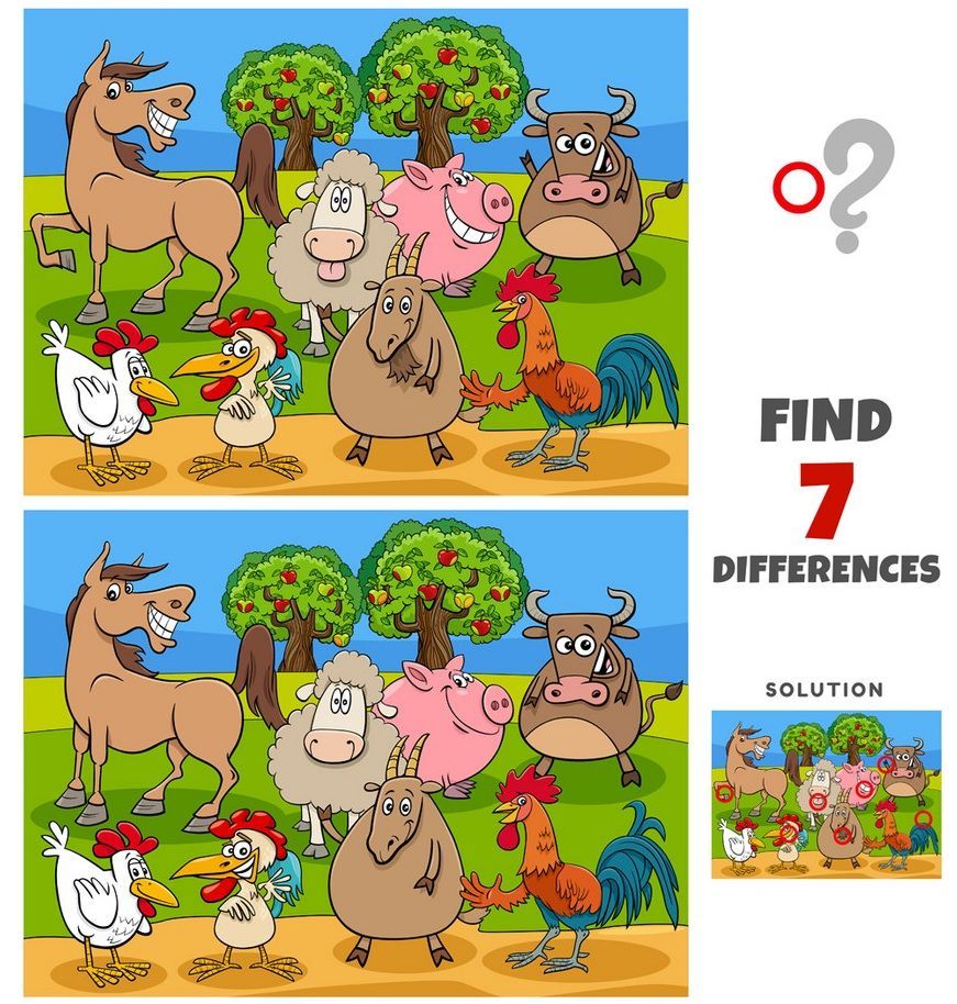 İki Resim Arasındaki 7 Farkı Bul