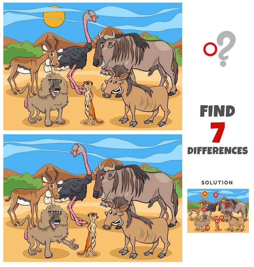 İki Resim Arasındaki 7 Farkı Bul