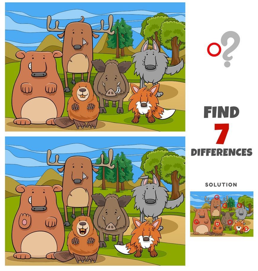 İki Resim Arasındaki 7 Farkı Bul