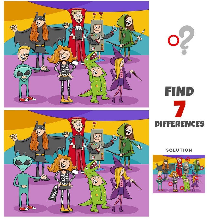 İki Resim Arasındaki 7 Farkı Bul