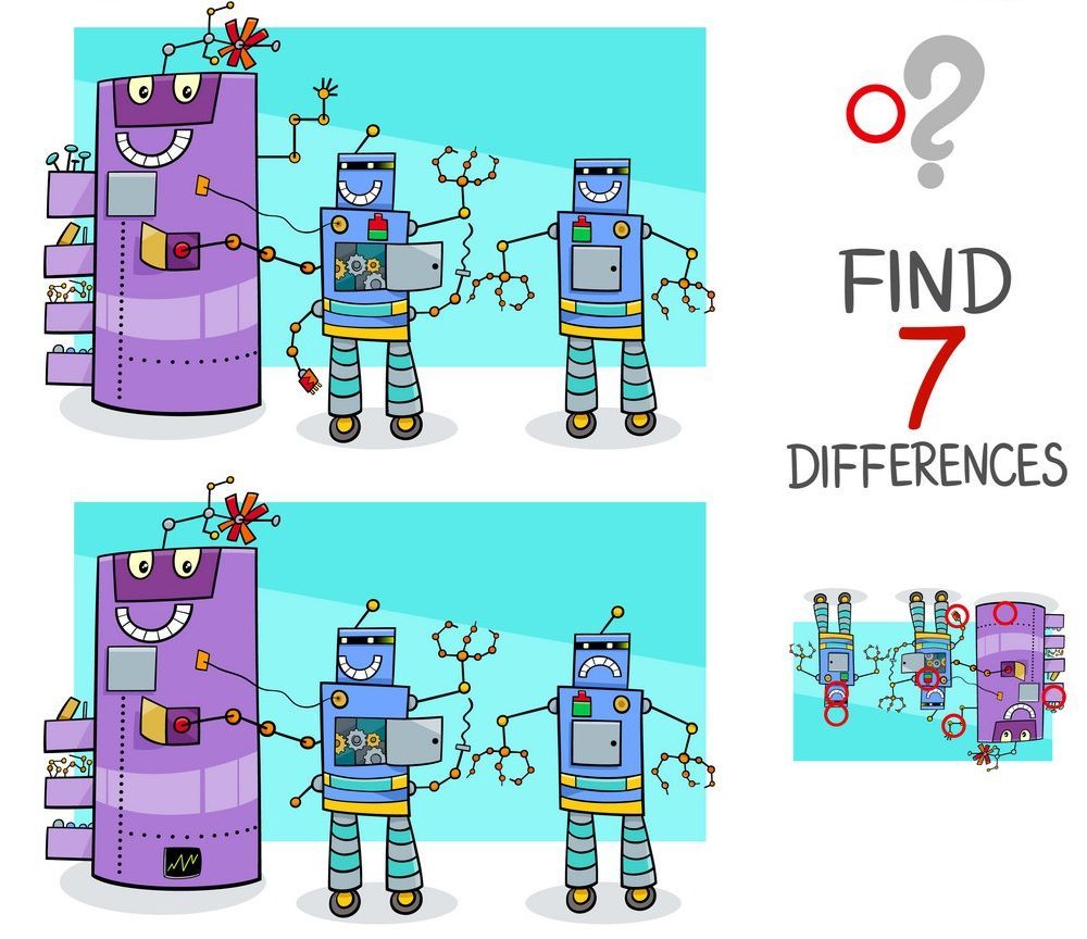 İki Resim Arasındaki 7 Farkı Bul